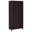 Furniture City Houma - Coaster - Wadeline 2-door Tall Accent Storage Cabinet Rustic Tobacco - 950724
