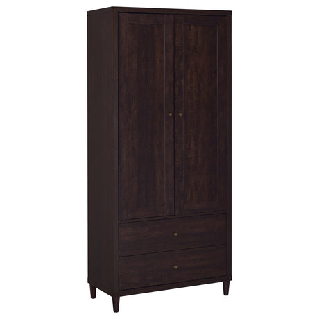 Furniture City Houma - Coaster - Wadeline 2-door Tall Accent Storage Cabinet Rustic Tobacco - 950724