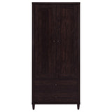 Wadeline 2-door Tall Accent Storage Cabinet Rustic Tobacco