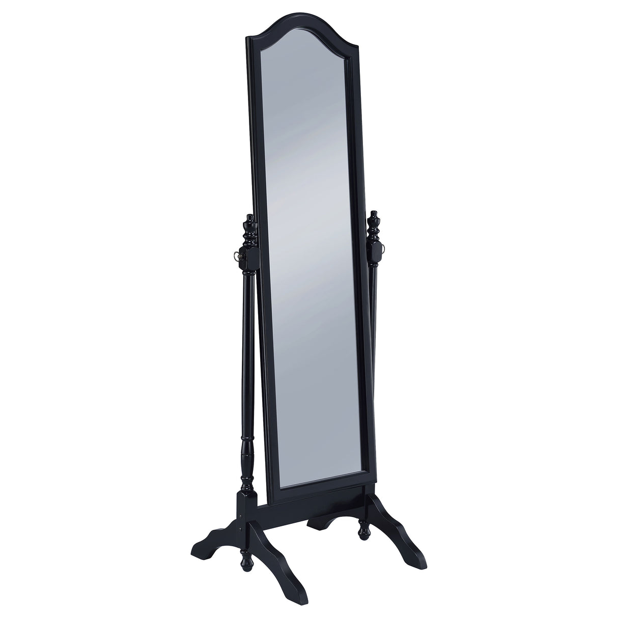 Furniture City Houma - Coaster - Cabot Wood Adjustable Full Length Cheval Mirror Black - 950801