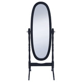 Foyet Wood Adjustable Full Length Cheval Mirror Black