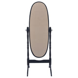 Foyet Wood Adjustable Full Length Cheval Mirror Black