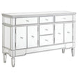 Furniture City Houma - Coaster - Duchess 5-drawer Mirrored Storage Accent Cabinet Silver - 950849