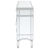 Duchess 5-drawer Mirrored Storage Accent Cabinet Silver