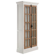Furniture City Houma - Coaster - Tammi 2-door Wood Tall Cabinet Distressed White and Brown - 950965