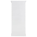 Tammi 2-door Wood Tall Cabinet Distressed White and Brown