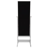 Moore Cheval Mirror with Jewelry Storage Silver