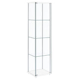 Furniture City Houma - Coaster - Bellatrix 4-shelf Clear Glass Curio Cabinet White - 951072