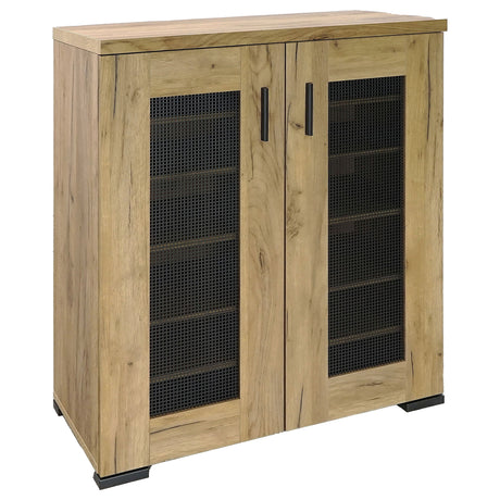 Furniture City Houma - Coaster - Bristol 6-shelf Engineered Wood Shoe Cabinet Golden Oak - 951107