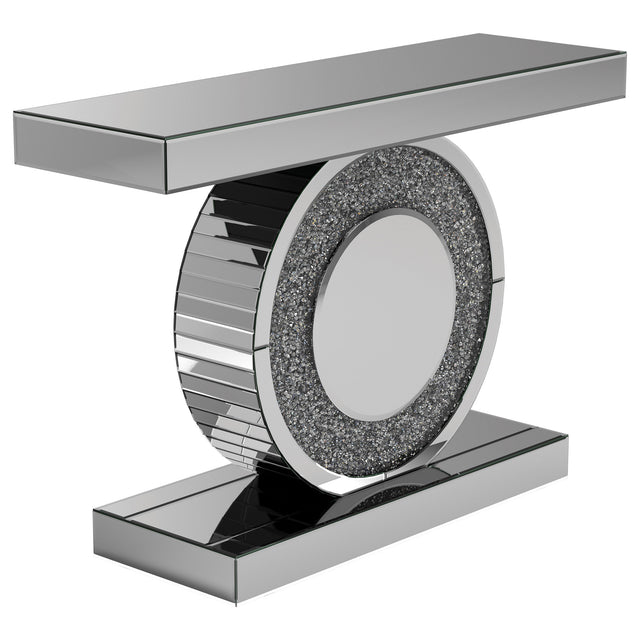 Furniture City Houma - Coaster - Bergenia LED Mirrored Entryway Sofa Console Table Silver - 951745