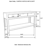 Esther 3-drawer Wood Console Table Natural Sheesham