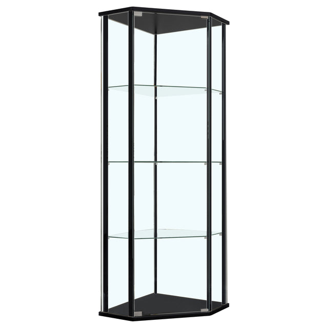 Furniture City Houma - Coaster - Zenobia 4-shelf Curio Cabinet Display Case Black - 953234