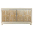 Furniture City Houma - Coaster - Voula 4-door Wood Accent Storage Cabinet White and Gold - 953416