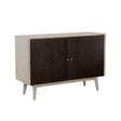 Furniture City Houma - Coaster - Ixora 2-door Wood Accent Cabinet White Washed and Black - 953430