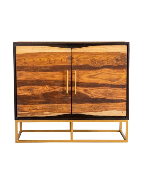 Furniture City Houma - Coaster - Zara 2-door 40-inch Wood Accent Storage Cabinet Black Walnut - 953447
