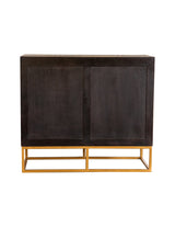 Zara 2-door 40-inch Wood Accent Storage Cabinet Black Walnut