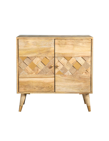 Furniture City Houma - Coaster - Alyssum 2-door Mango Wood Accent Cabinet Natural - 953459