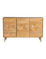 Furniture City Houma - Coaster - Alyssum 3-door Mango Wood Accent Cabinet Natural - 953460
