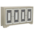 Furniture City Houma - Coaster - Toula 4-door Accent Cabinet Smoke and Champagne - 953487