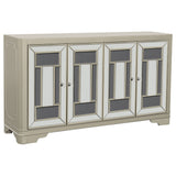 Furniture City Houma - Coaster - Toula 4-door Accent Cabinet Smoke and Champagne - 953487