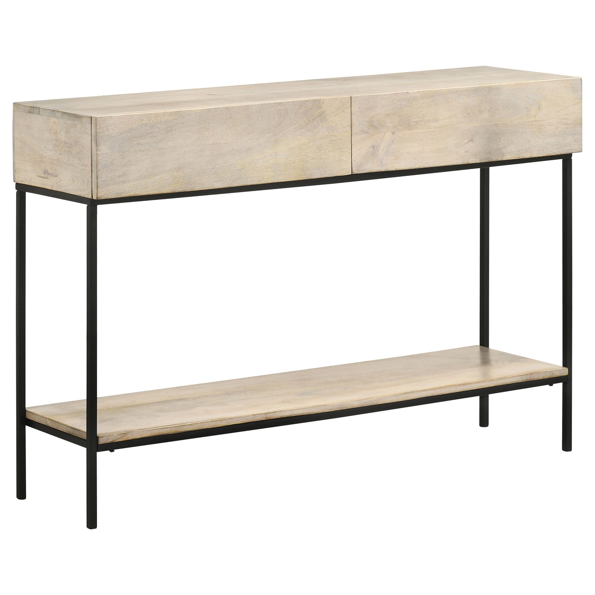 Furniture City Houma - Coaster - Rubeus 2-drawer Wood Entryway Console Table White Washed - 959541