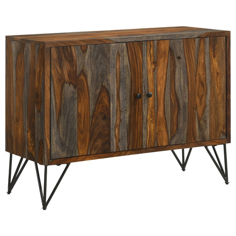 Furniture City Houma - Coaster - Macon 2-door Sheesham Wood Storage Accent Cabinet Grey - 959615