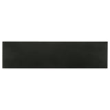 Riddell 4-door Wood Reeding Accent Cabinet Matte Black