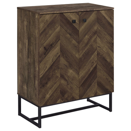 Furniture City Houma - Coaster - Carolyn 2-door Engineered Wood Accent Cabinet Rustic Oak - 959639