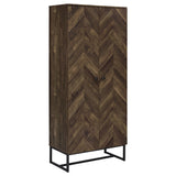 Furniture City Houma - Coaster - Carolyn 2-door Engineered Wood Accent Cabinet Rustic Oak - 959640