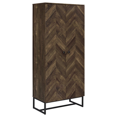 Furniture City Houma - Coaster - Carolyn 2-door Engineered Wood Accent Cabinet Rustic Oak - 959640