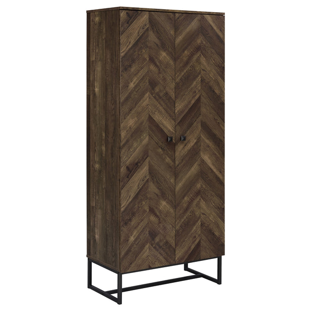 Furniture City Houma - Coaster - Carolyn 2-door Engineered Wood Accent Cabinet Rustic Oak - 959640