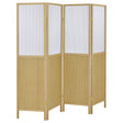 Furniture City Houma - Coaster - Mattison 4-Panel Room Divider Folding Shoji Screen Natural - 960121