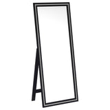 Furniture City Houma - Coaster - Windrose 28 x 67 Inch Tempered LED Standing Mirror Black - 960962