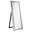 Furniture City Houma - Coaster - Seraphina 24 x 64 Inch Acrylic Framed Standing Mirror Silver - 961421