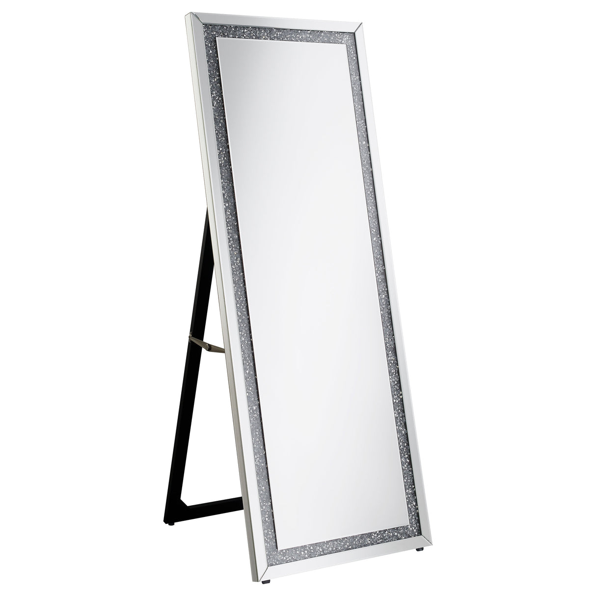 Furniture City Houma - Coaster - Seraphina 24 x 64 Inch Acrylic Framed Standing Mirror Silver - 961421
