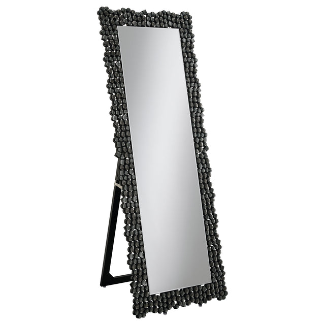 Furniture City Houma - Coaster - Mckay 24 x 63 Inch Acrylic Frame Standing Mirror Smokey Grey - 961422