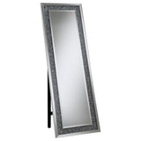 Furniture City Houma - Coaster - Carisi 22 x 61 Inch Crystal Acrylic Standing Mirror Silver - 961427
