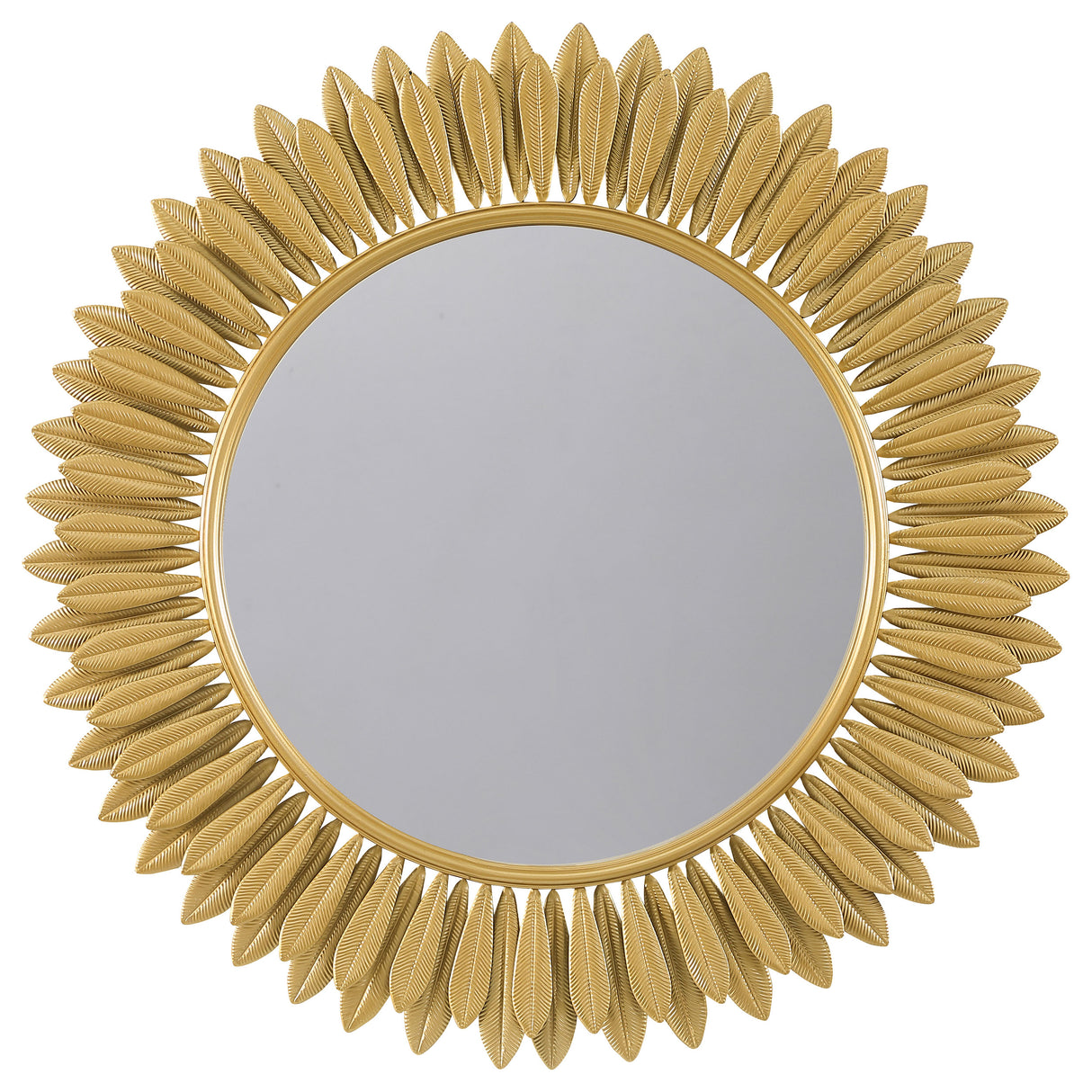 Furniture City Houma - Coaster - Tuscany 35 x 35 Inch Sunburst Wall Mirror Gold - 961449