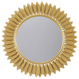 Furniture City Houma - Coaster - Tuscany 35 x 35 Inch Sunburst Wall Mirror Gold - 961449