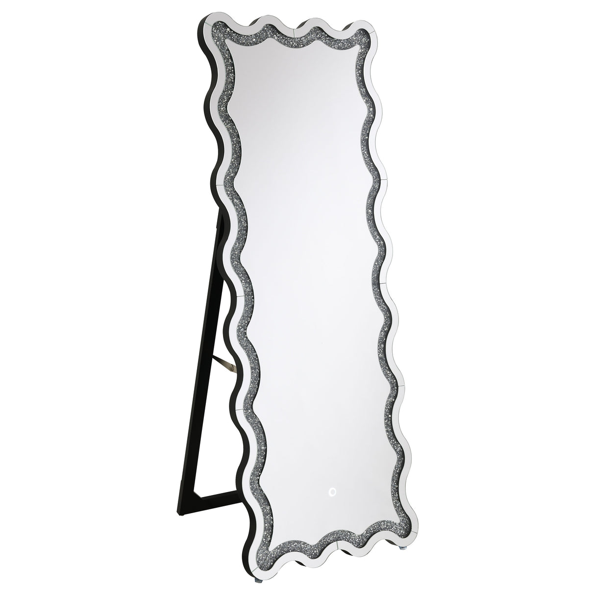 Furniture City Houma - Coaster - Brixey 24 x 63 Inch LED Lighting Standing Floor Mirror Black - 961473