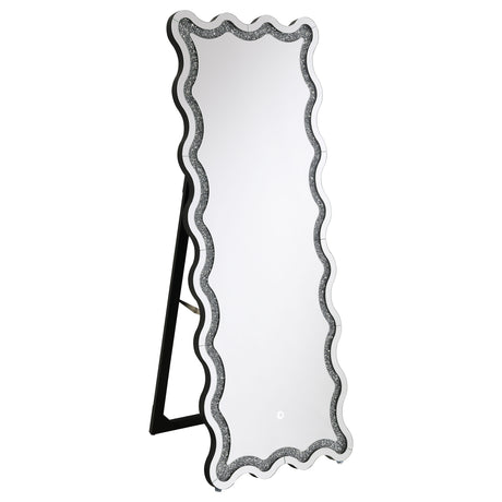 Furniture City Houma - Coaster - Brixey 24 x 63 Inch LED Lighting Standing Floor Mirror Black - 961473