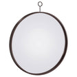 Furniture City Houma - Coaster - Gwyneth 30 x 35 Inch Round Wall Mirror Black Nickel - 961495