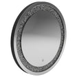 Furniture City Houma - Coaster - Landar 32 x 32 Inch Round LED Light Wall Mirror Silver - 961525