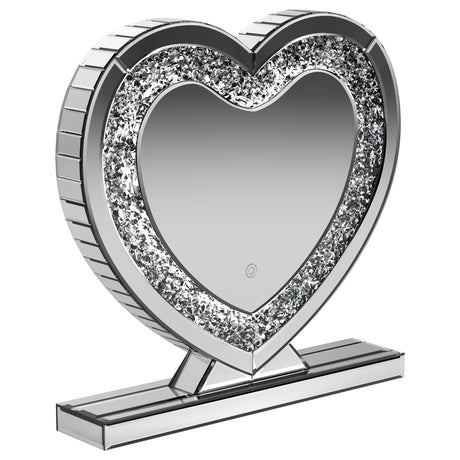 Furniture City Houma - Coaster - Euston Heart Shaped Vanity Mirror Silver - 961528