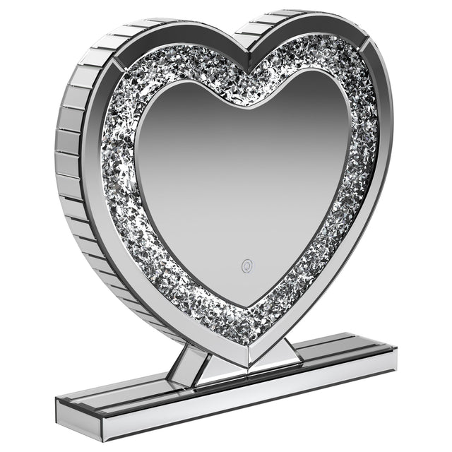 Furniture City Houma - Coaster - Euston Heart Shaped Vanity Mirror Silver - 961528