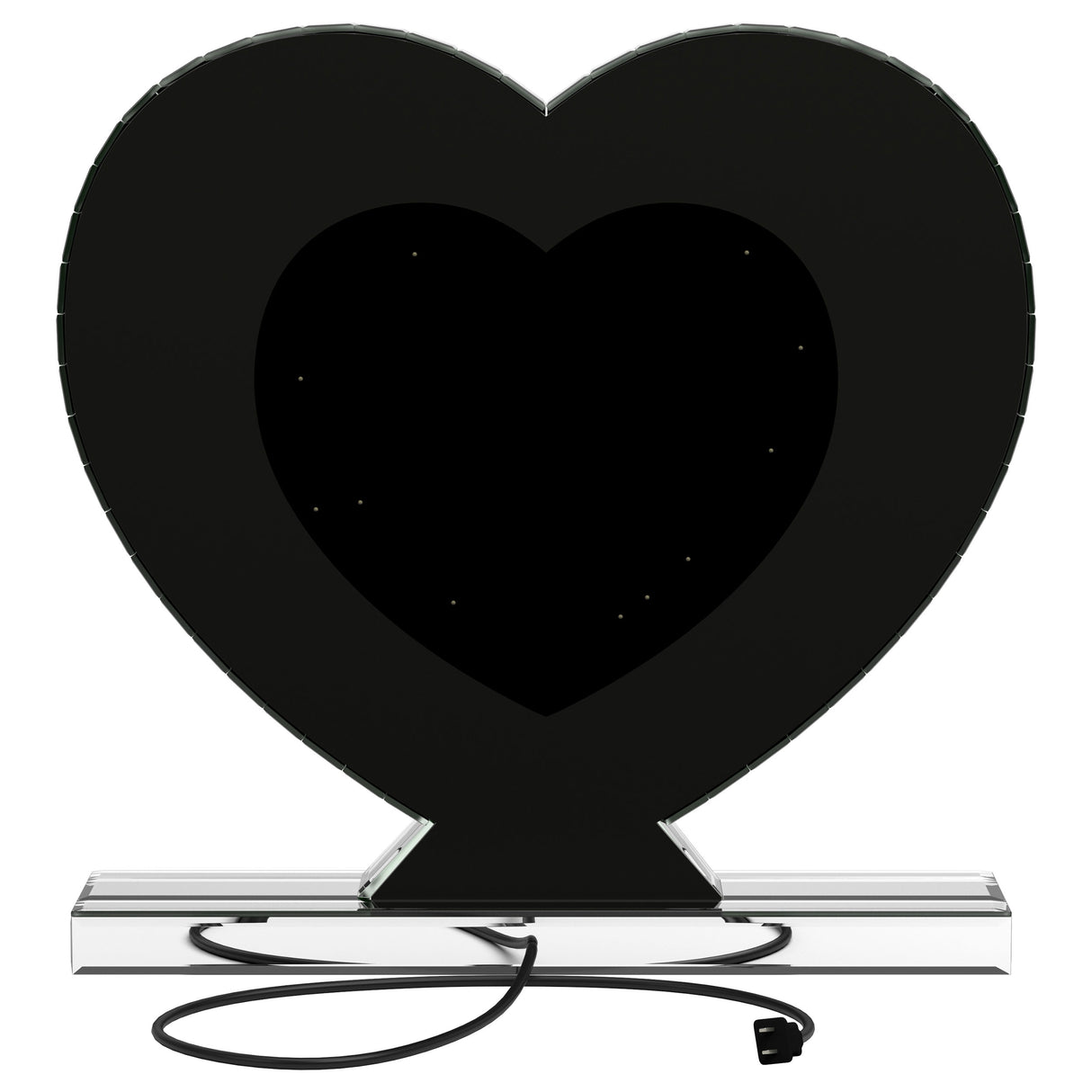 Euston Heart Shaped Vanity Mirror Silver