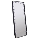 Furniture City Houma - Coaster - Canton 32 x 71 Inch LED Standing Mirror with Speakers Black - 961577