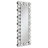 Furniture City Houma - Coaster - Aghes 24 x 62 Inch Wall Mirror with Lighting Silver - 961623