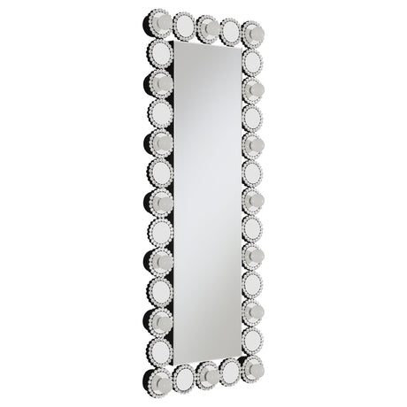 Furniture City Houma - Coaster - Aghes 24 x 62 Inch Wall Mirror with Lighting Silver - 961623