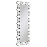 Aghes 24 x 62 Inch Wall Mirror with Lighting Silver
